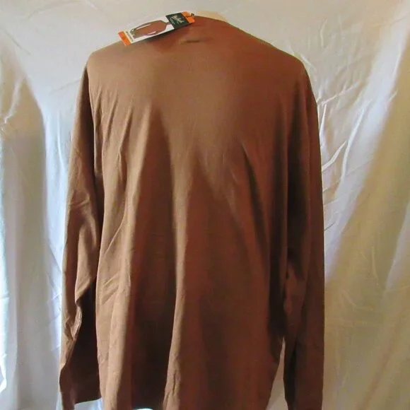 NWT Woolrich Brown Long Sleeve Pocket Tee Size XXL Green Label Collection - Picture 4 of 10